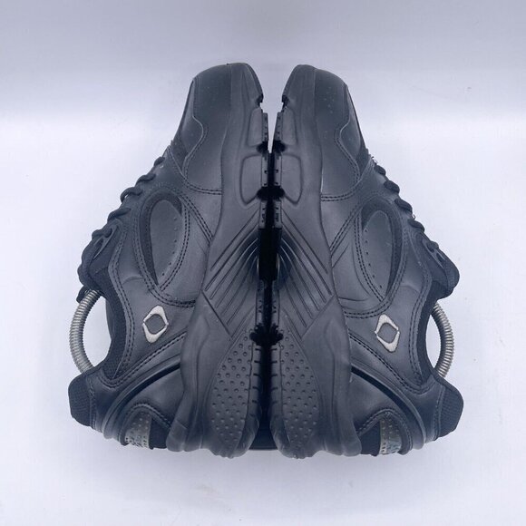 Apex Walker X801 Womens Walking Orthopedic Black Leather Lace Up Shoes Size 10 - Picture 5 of 9